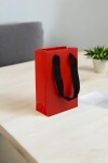 Bolsa cartulina laminada 10x05x15 cm ROJO