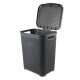 Canasto organizador para ropa 45lts GRIS