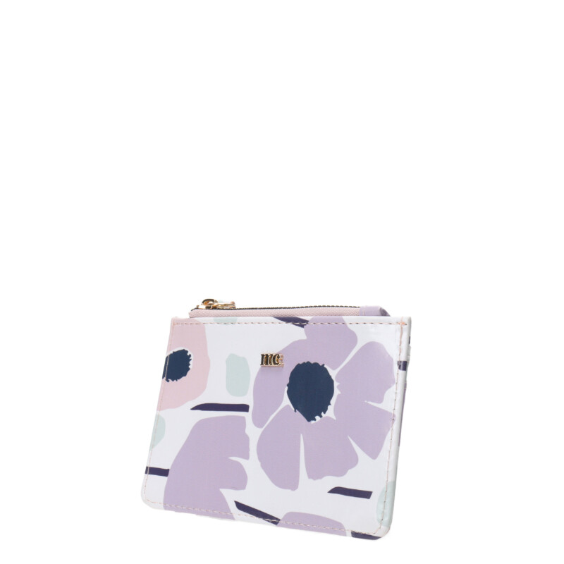 Billetera Miss Carol Naro Con Estampado Multicolor