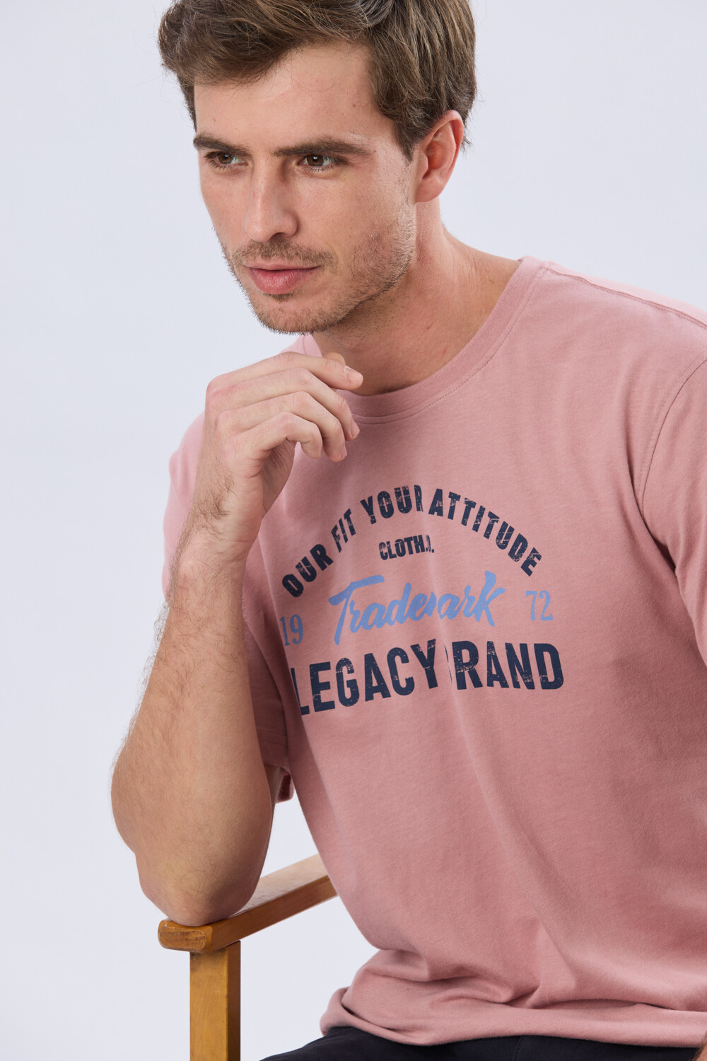 REMERA ESTAMPADA DE ALGODÓN Rosa