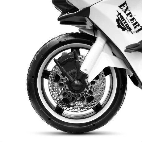Moto A Batería Ninja Con Ruedas Luces Música Y USB Blanco