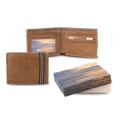 Billetera Cuero Troya Tostado