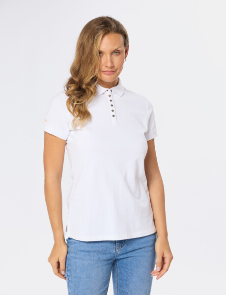 REMERA POLO PIQUÉ Blanco