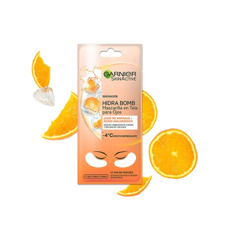 Mascarilla en tela para ojos Garnier Skin Active naranja Normal