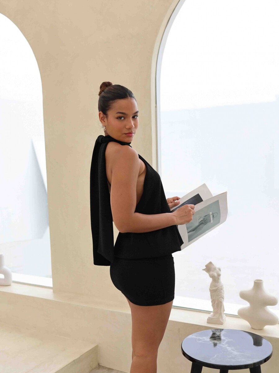 VESTIDO CATALEYA - NEGRO 