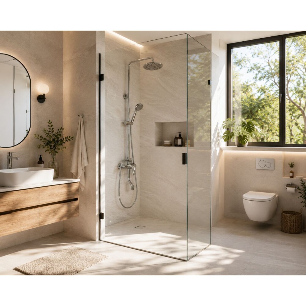 Barral de ducha Monocomando Exterior con transferencia Caddie Cromado Brillante Barral De Ducha Monocomando Exterior Con Transferencia Caddie Cromado Brillante