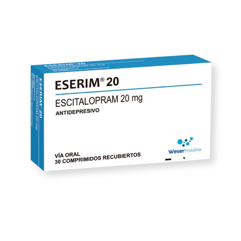 ESERIM 20 MG. CJ X 30 COMP. REC. única
