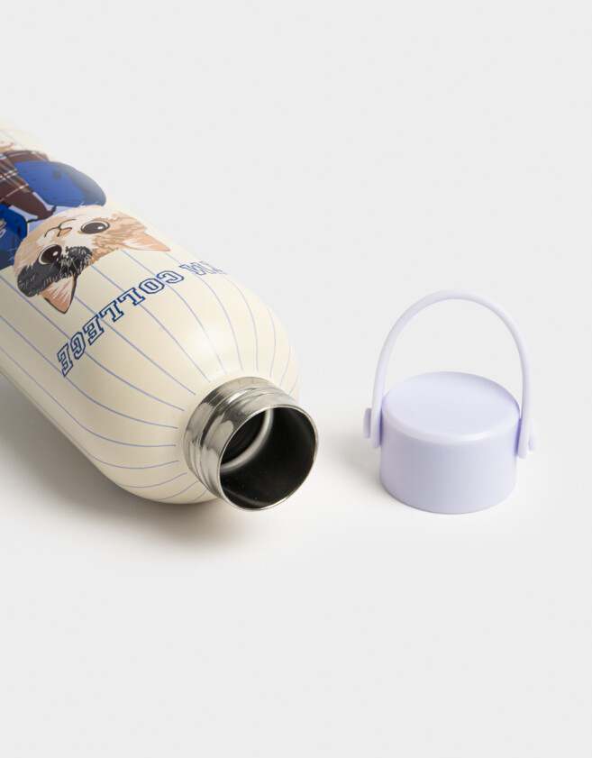 Artículos cocina Botella De 500 Ml Con Manija - Blanco Crudo