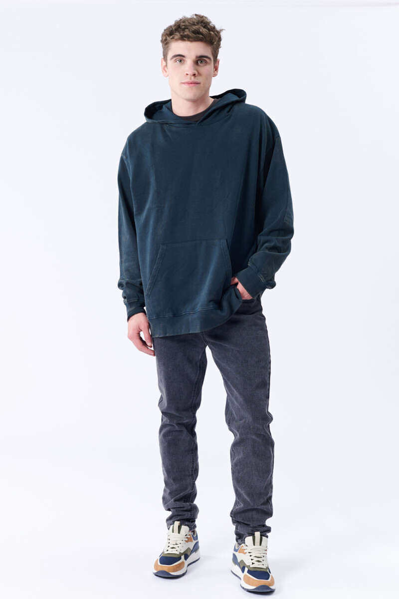 Pantalón jean slim - Negro 