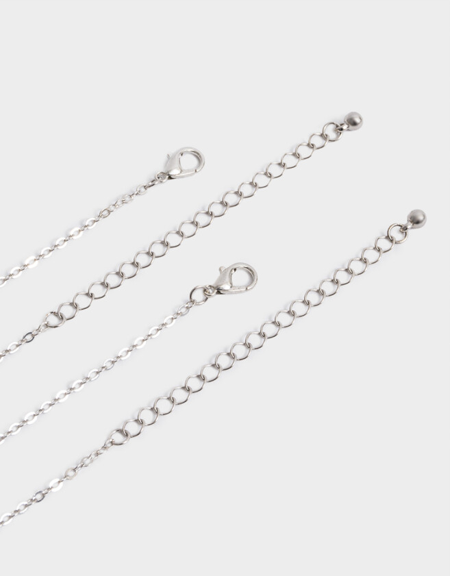 Collares Infantiles Con frutas Plateado