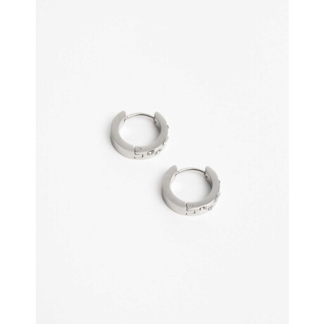 Aros Argollas Cubic zirconia Plateado