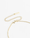 Collares Cortos Cubic zirconia Collar Corto Color De La Línea Delicates. - Dorado