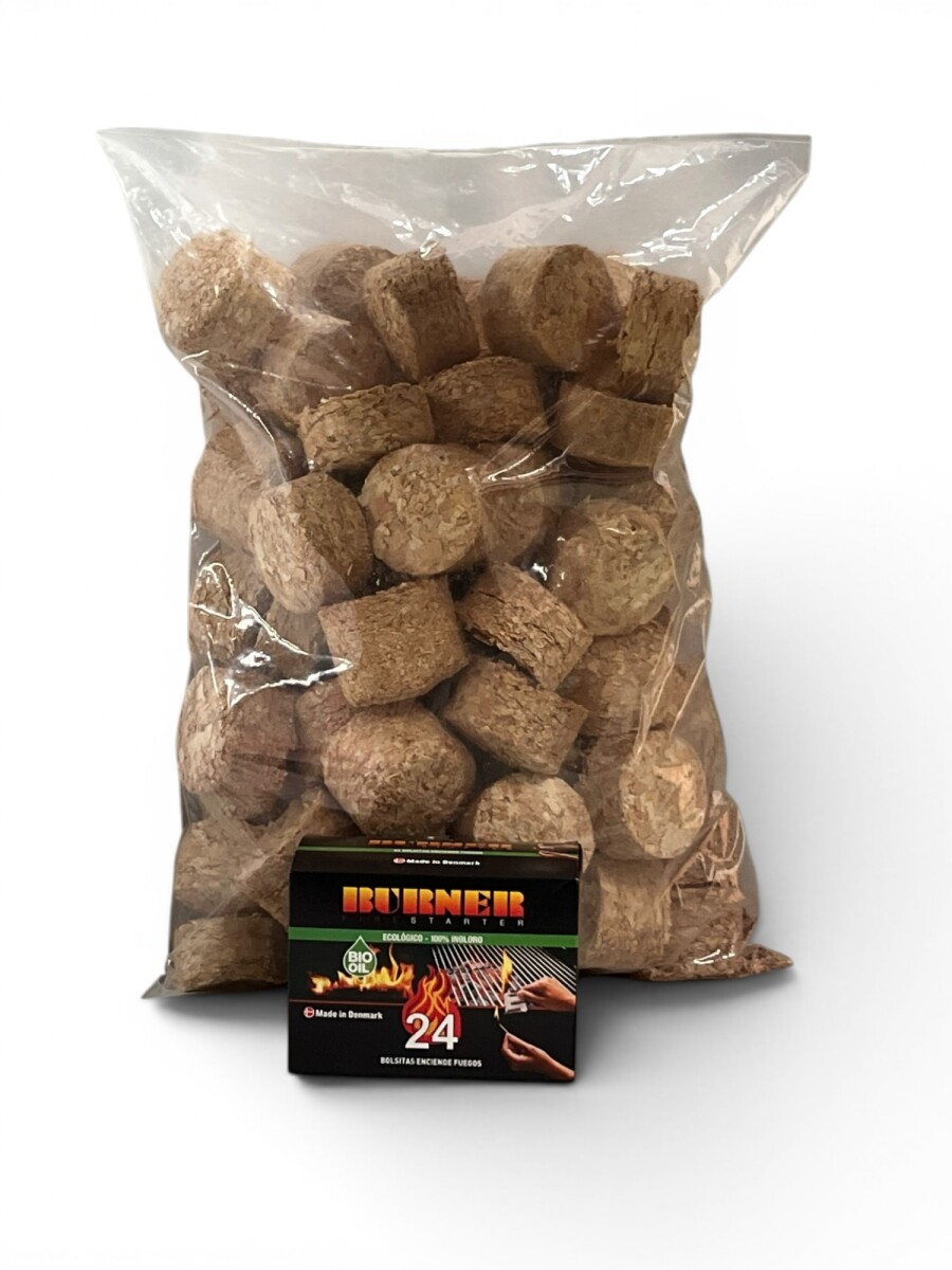 Pack Briquetas 8 kg + Burner 24 