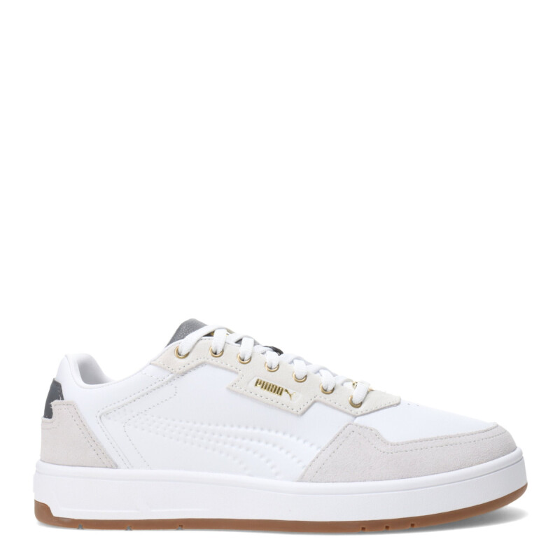 Championes de Hombre Puma Court Classic Lux SD Blanco - Gris - Dorado