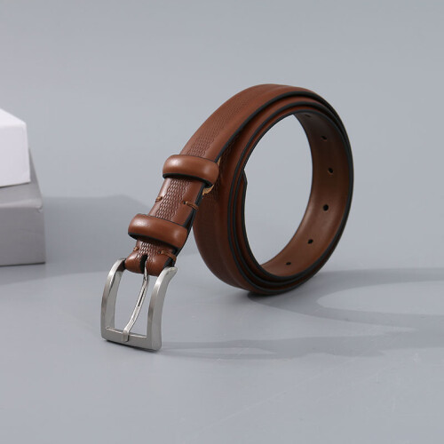 Cinturón De Hombre Texturizado- Marron Unica