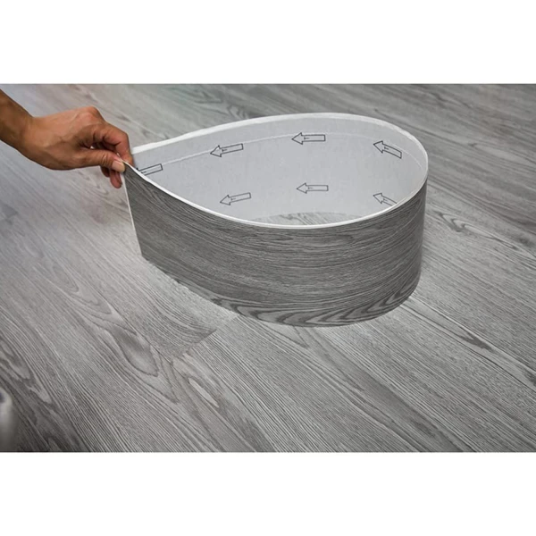 Piso Flotante Vinilico 10 M2 Diseño Madera Tabla De Pegar ® Variante Color Gris 2