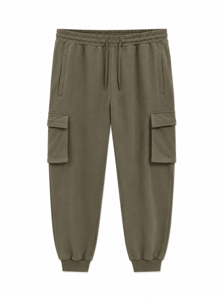 PANTALON NEW DETOR CARGO II VERDE GRISACEO