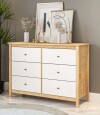Comoda 6 Cajones Mari Blanco