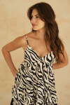 VESTIDO SERENELLA MINI NOIR&IVORY ZEBRA VESTIDO SERENELLA MINI NOIR&IVORY ZEBRA