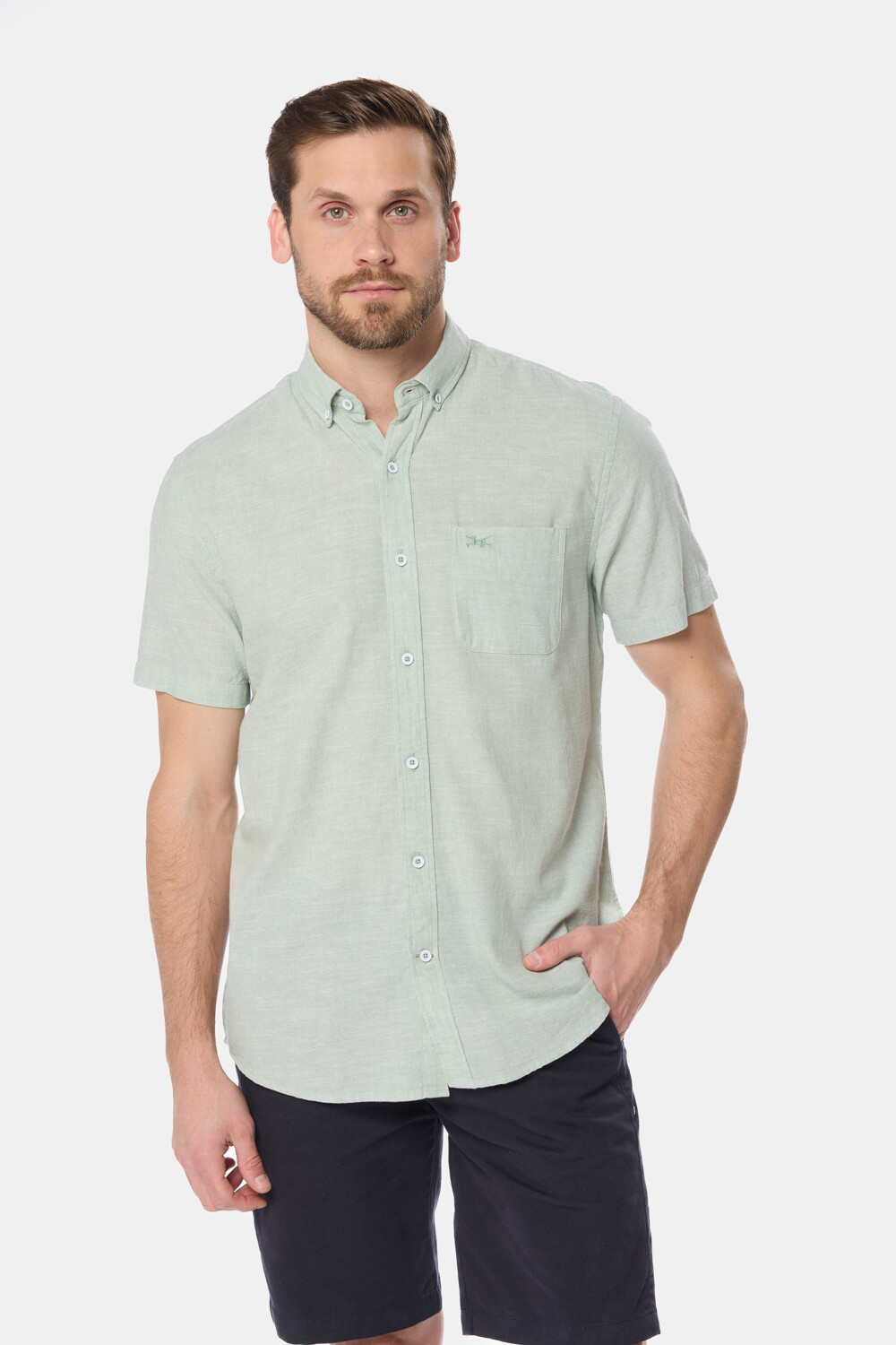 CAMISA DE LINO Verde