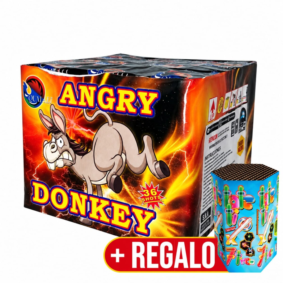 TORTA UFO ANGRY DONKEY 36T + REGALO TA TE TI / 7 TIROS 