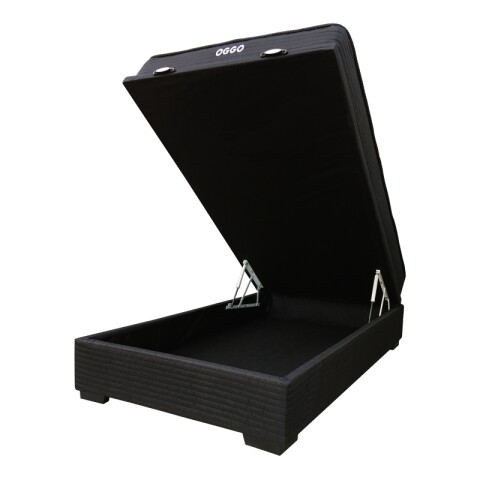 Sommier SUPER MEGA BOX BAÚL - 1 Plaza y Media - Espuma - Reversible - 110x188x16cm - 130 Kg Sommier SUPER MEGA BOX BAÚL - 1 Plaza y Media - Espuma - Reversible - 110x188x16cm - 130 Kg