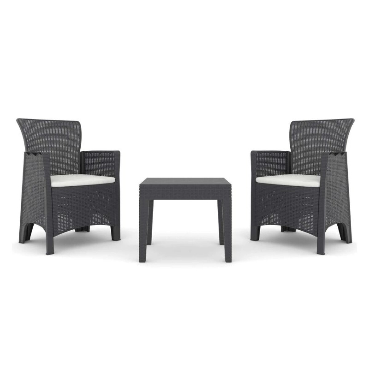 Set de Jardín Ideal: Comodidad y Estilo para tu Espacio Exterior - Troya 2 Sillas + Mesa 