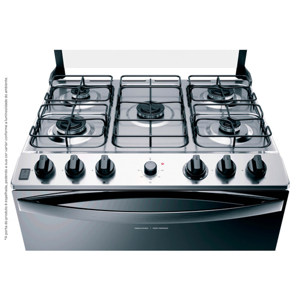 COCINA WHIRLPOOL GAS GRIS WFD5NARRUW