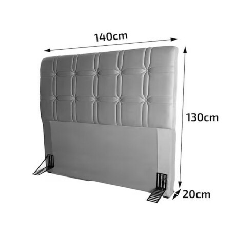 CABECERA HELLEN ZEUS 140 X 130 X 20 LISO PLATINUM BEIGE CABECERA HELLEN ZEUS 140 X 130 X 20 LISO PLATINUM BEIGE