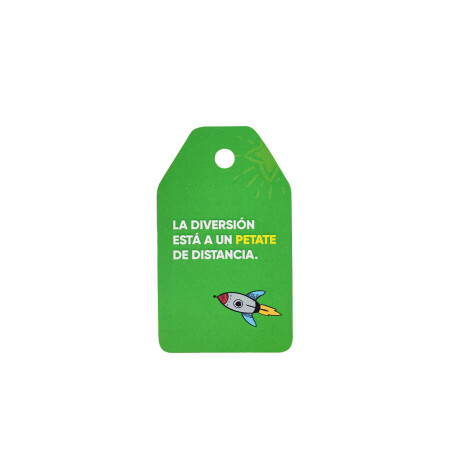 Etiqueta colgante universo kids Verde