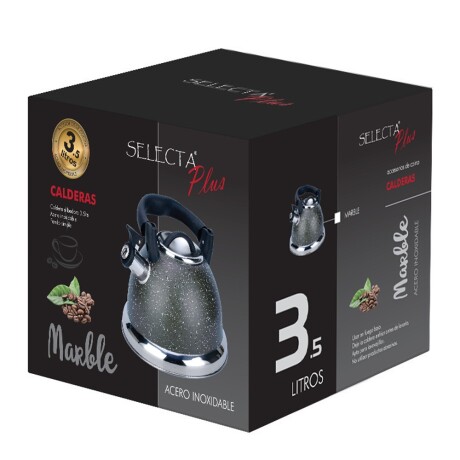 Caldera 3.5lts Silbadora Acero Inoxidable Mango Flexible Gris Oscuro