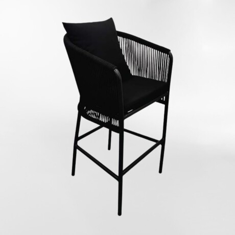 BANQUETA DE EXTERIOR LUKA NEGRO