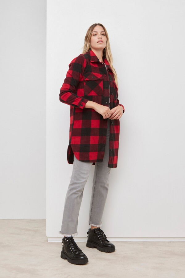 Sobrecamisa Cuadrille NEGRO/ROJO