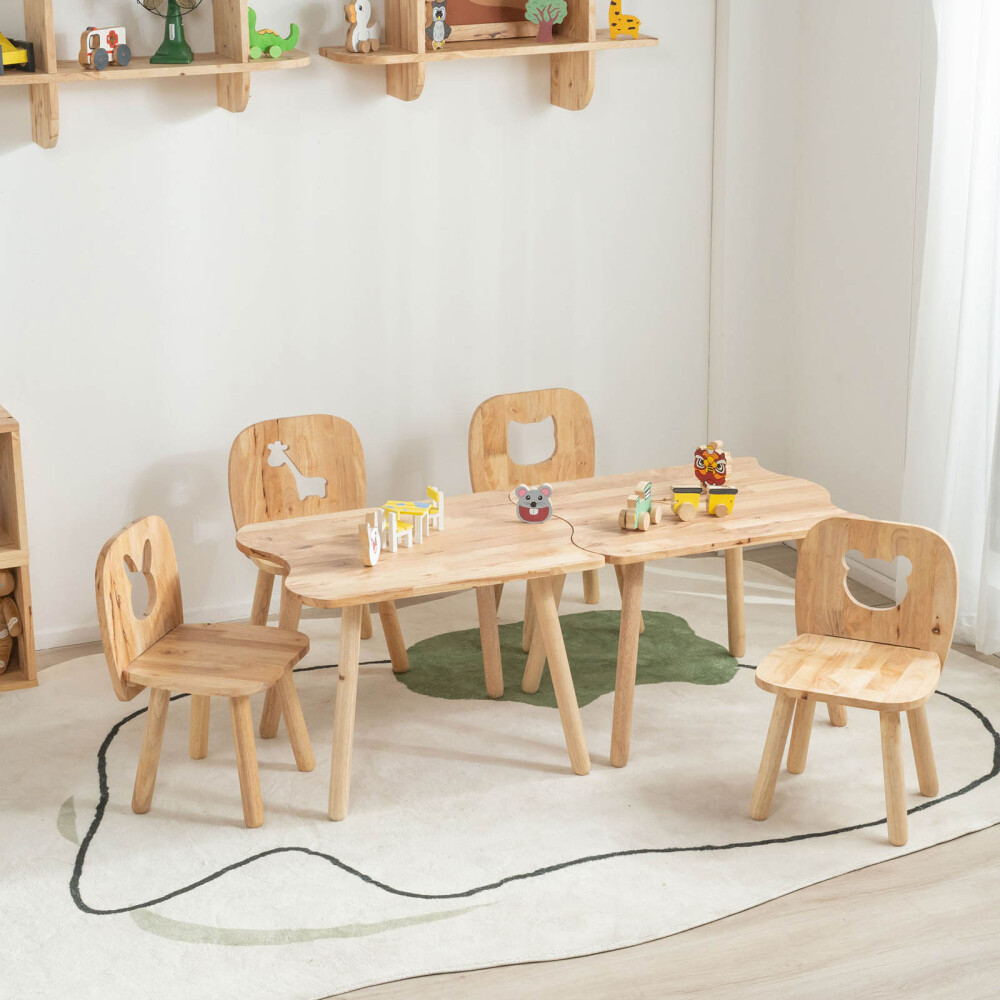 SILLA KIDS MADERA NATURAL-BEIGE WONDERLAND