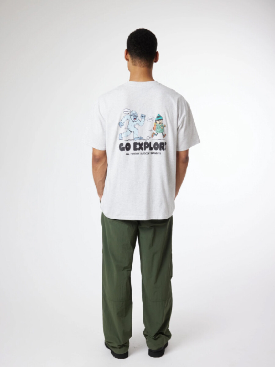 Camiseta Blue Banana - Chase - Gris Melange 