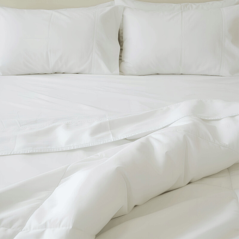 Sábana blanca 300 hilos Plaza y Media Sábana blanca 300 hilos Plaza y Media