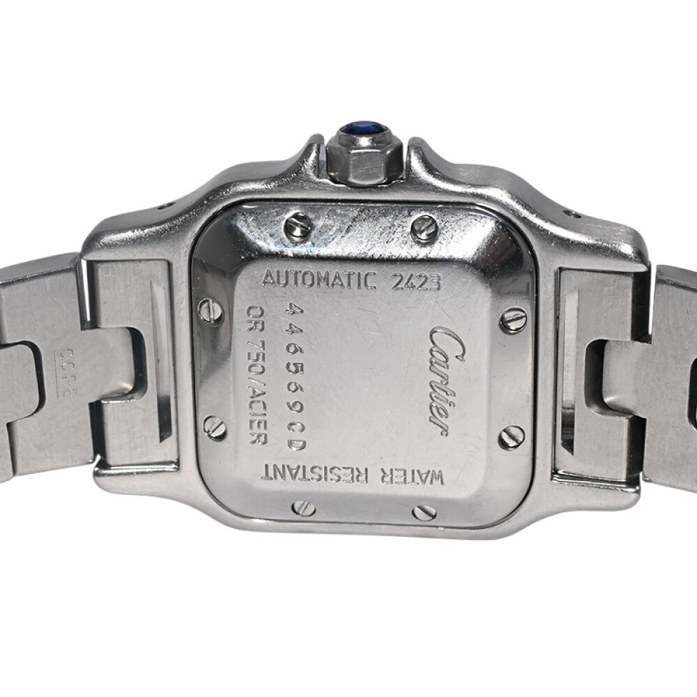 Cartier Santos Galbee, 24 mm, acero y oro, modelo 2423, automático con calendario. Cartier Santos Galbee, 24 mm, acero y oro, modelo 2423, automático con calendario.