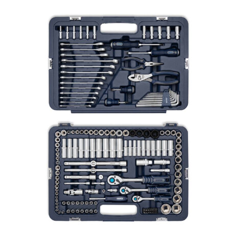 Kit de Juego de Tubo Bremen 1/4 3/8 1/2 llaves combinadas 160 Piezas