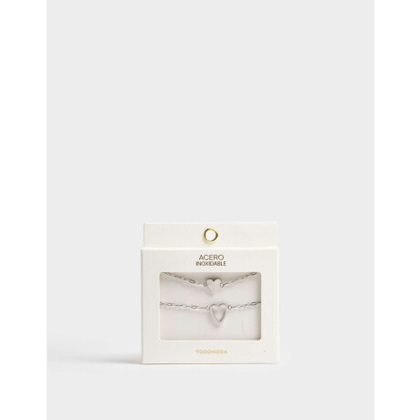 Pulseras Flexibles Sets Premium Silver Plateado