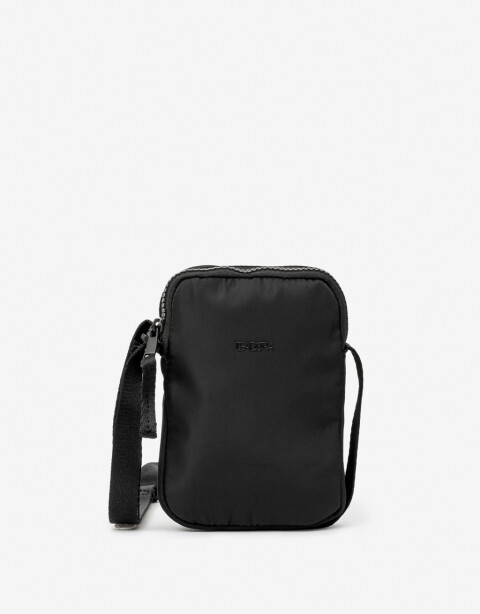 Complemento Marroquinería Nylon Pouch Con Cierre - Negro
