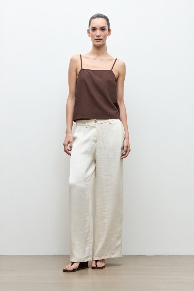 Pantalon recto crudo