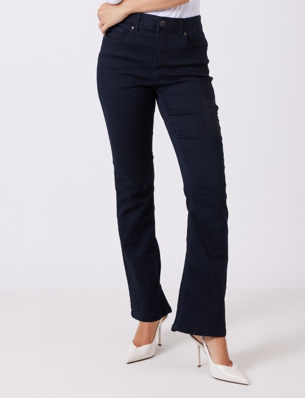 Jean Tiro Alto & Efecto Realce MARINO