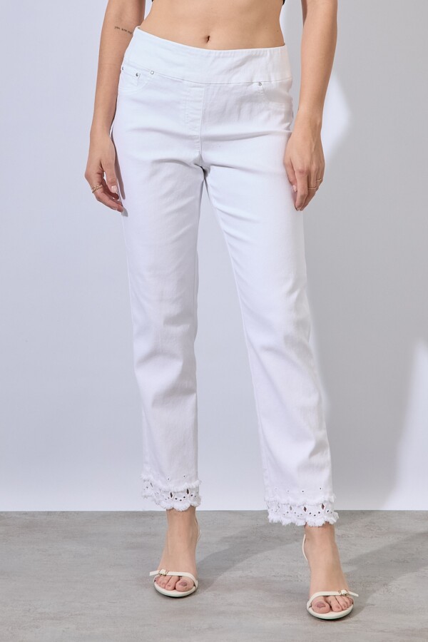 Jegging Bordada BLANCO