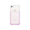 Protector iPhone 7/8 transparente degrade violeta y porta tarjeta Protector Iphone 7/8 Transparente Degrade Violeta Y Porta Tarjeta