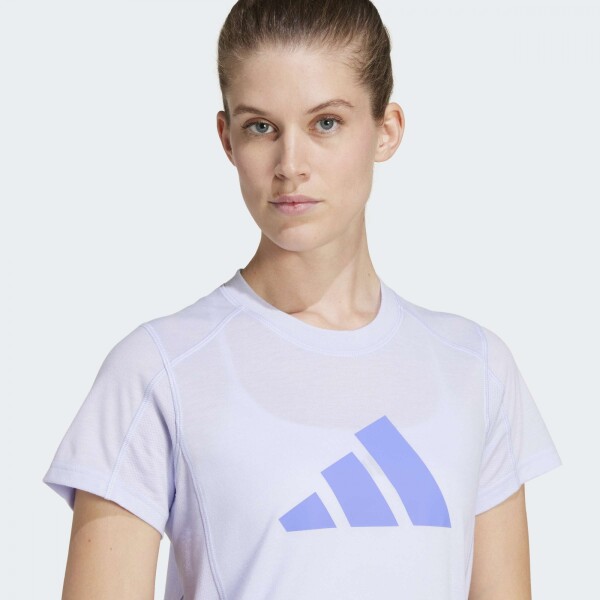 Remera Adidas Train Essentials Big Performance Logo Violeta