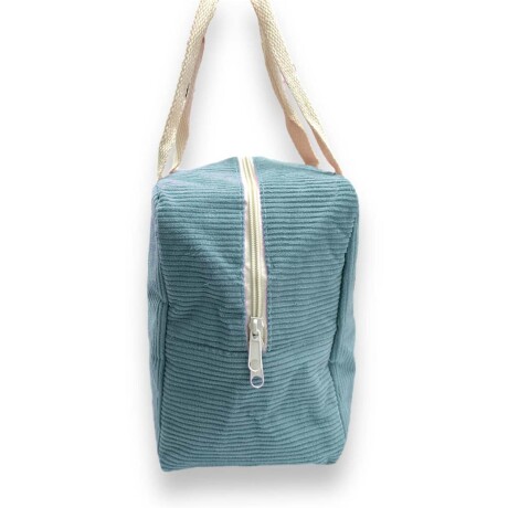 Lunchera Bolso Térmico Conservador Comida y Bebida con Asas Celeste