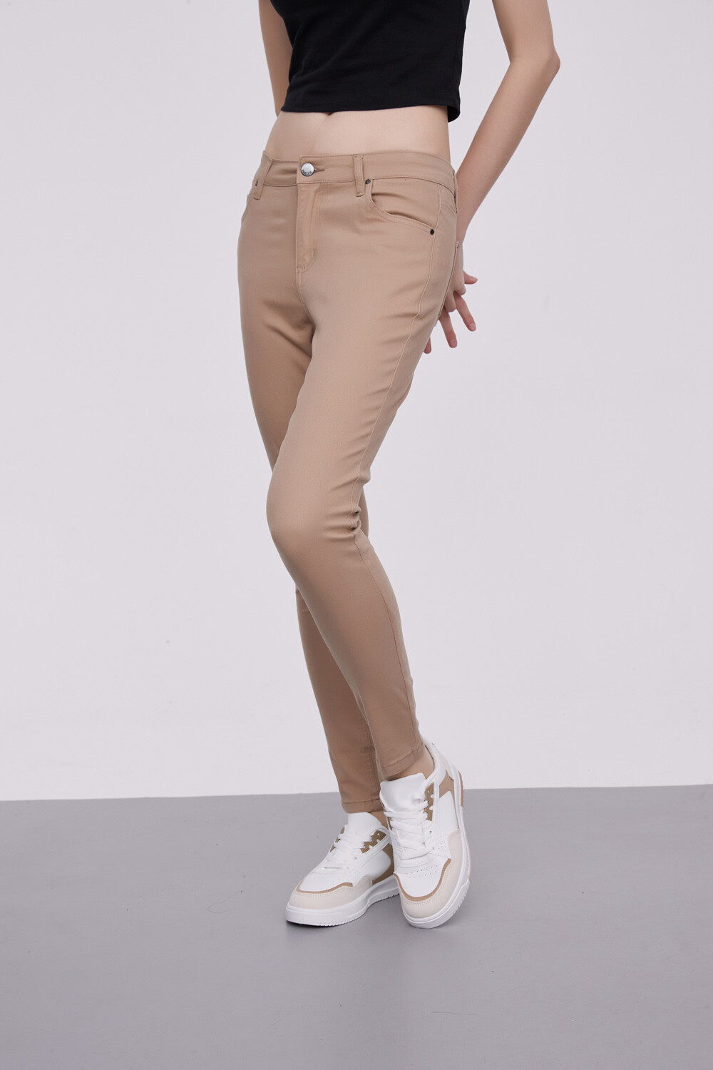 Pantalon Bardot Beige Oscuro