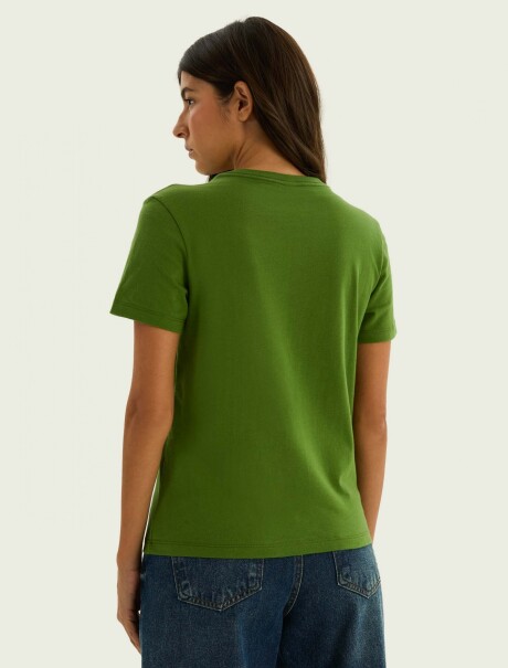 CAMISETA BÁSICA SLIM WORLD VERDE