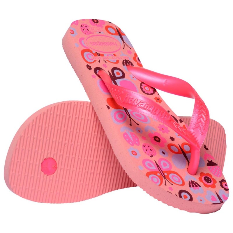 Sandalias Havaianas Kids Flores FC Niños Rosa Mango