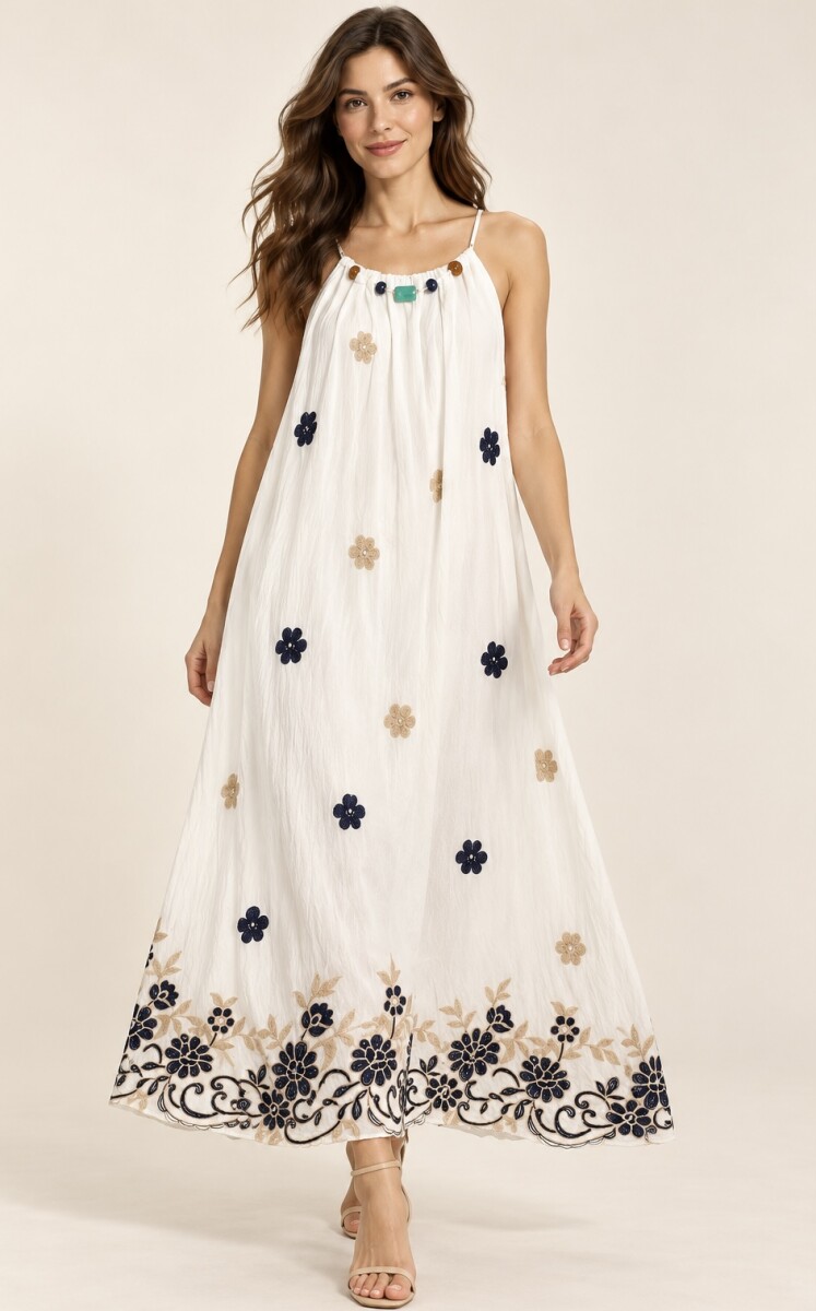 VESTIDO PERLA - BLANCO 